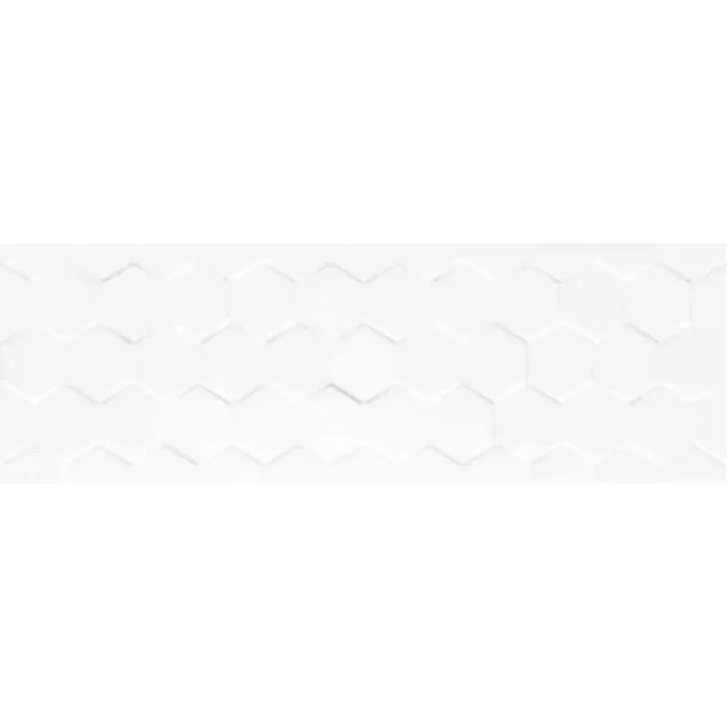 CERAMICA BIANCA Hexagon White (CCR12 H) Płytka Ścienna Rett. 25x75 G1