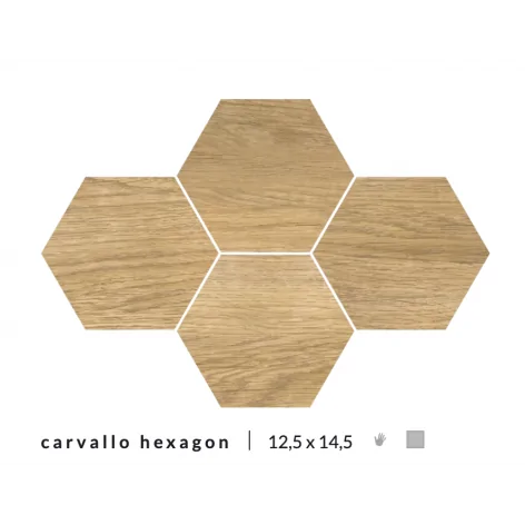 CERAMICA BIANCA Carvallo Hexagon 12,5x14,5 G1