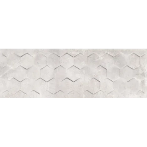 5902627433757 sklep płytki flizy glazura CERAMICA BIANCA Next Grey Hexagon Płytka Ścienna Rett. Połysk 25x75