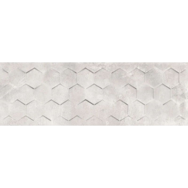 CERAMICA BIANCA Next Grey Hexagon Płytka Ścienna Rett. 25x75 G1