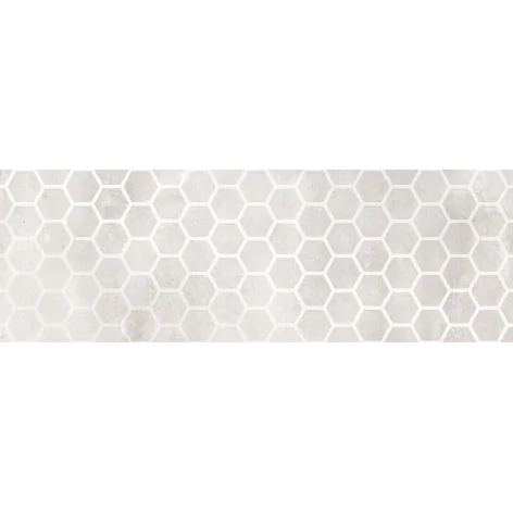 5903978235793 CERAMICA BIANCA Next Grey Dekor Płytka Ścienna Rett. Połysk 25x75 imitacja betonu betonopodobne