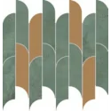 MS-01-288-0298-0272-1-010 TUBĄDZIN PŁYTKI Tissue Green Mozaika Ścienna 29,8x27,2 G1 - www.abcplytki.pl