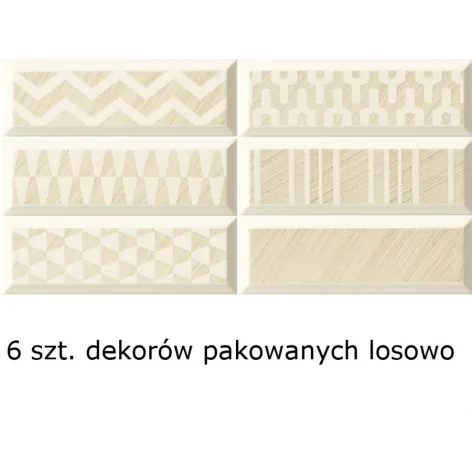 DS-03-691-0237-0078-1-013 DOMINO (Tubądzin) Brika BAR Patchwork Płytka Ścienna 23,7x7,8 G1 5900199197688