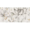 DP-02-593-1198-0598-1-019 DOMINO (Tubądzin) Velo Bianco Flowers Obraz Gresowy Element 2 59,8x119,8 G1 5900199234079