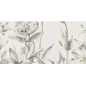 5900199234086 DOMINO (Tubądzin) Velo Bianco Flowers Obraz Gresowy Element 3 59,8x119,8 G1 DP-02-593-1198-0598-1-020