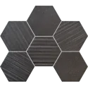 MS-01-202-0289-0221-1-013 TUBĄDZIN Horizon HEX Black Mozaika Ścienna 28,9x22,1 5903238008631