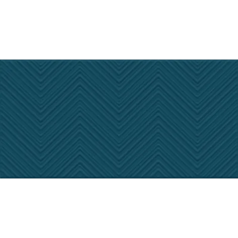 5903943501663 CERAMIKA COLOR Blue Chevron Mat Płytka Ścienna Rett. 30x60