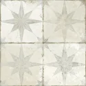 białe płytki wzorzyste z motywem gwiazdy PERONDA FS Star White Płytka Podłogowa Patchworkowa 45x45 GRES