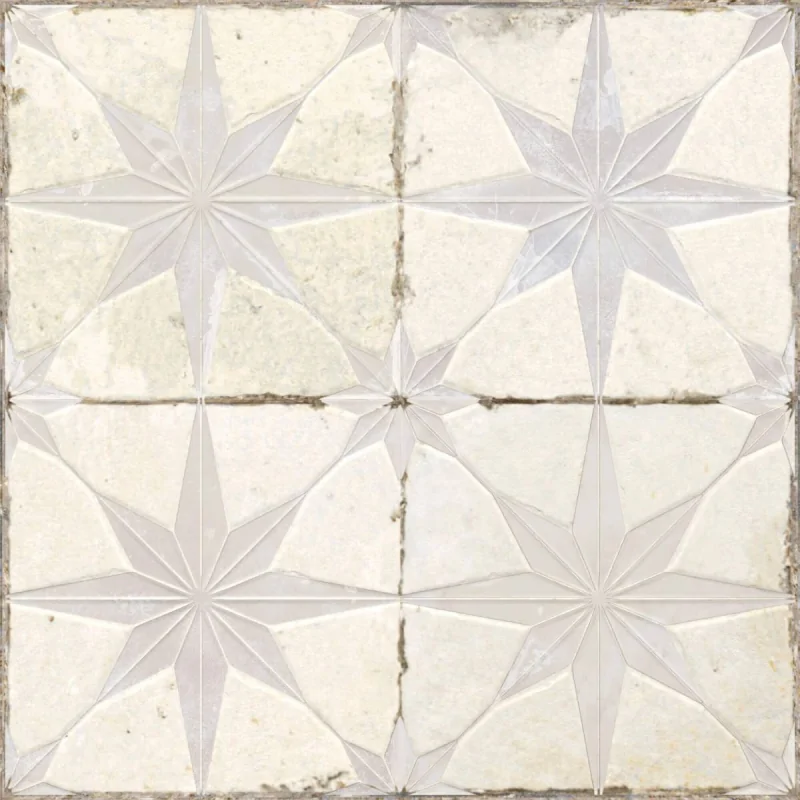 0000039071 PERONDA FS Star White LT Płytka Podłogowa Vintage Patchwork 45x45 terakota podłogowa