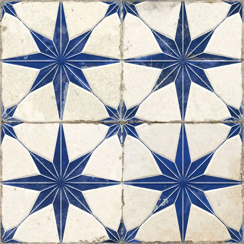 0000039069 PERONDA FS Star Blue LT Płytka Podłogowa Strukturalna Vintage Patchwork 45x45