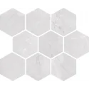 59003240004607 KOŃSKIE Braga White Mosaic Mozaika Ścienna 23,5x28,6 G1