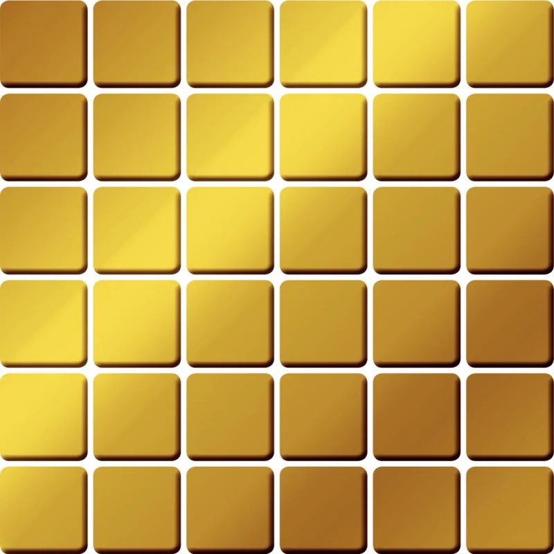 000000000000024525 KOŃSKIE Gold Mosaic Mozaika Ścienna 24,8x24,8 5905669631044