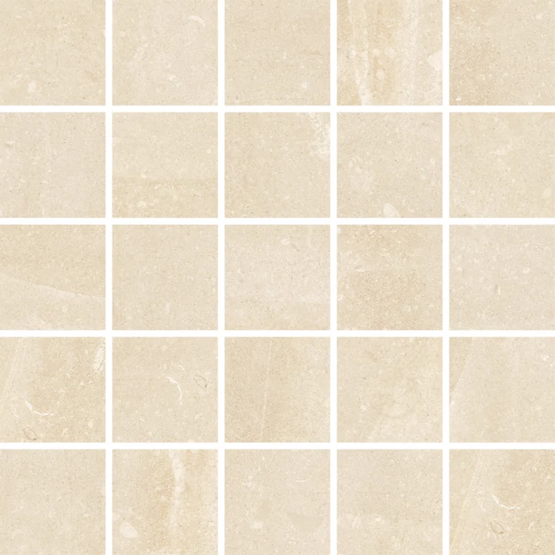 5902027036114 KOŃSKIE Maranello Cream Mosaic Mozaika Ścienna Połysk 24,8x24,8 kamień piaskowiec płytki