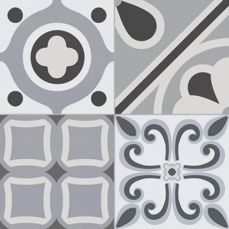 terakota flizy GAYAFORES Lumier Black Gres Patchwork 33,15x33,15 internetowy sklep z płytkami online