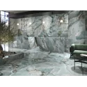 BALDOCER Onyx Turquoise Pulido Gres Rekt. Połysk 120x120 zielony kamień marmur