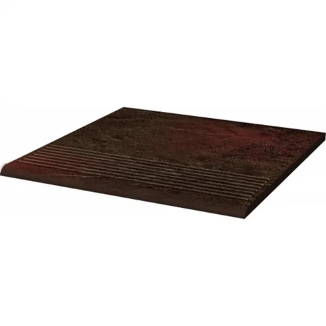 Z---300X300-1-SEMI.BRSP PARADYŻ Semir Brown Klinkier Stopnica Prosta 30x30 ean 5900139020120 5902610525384