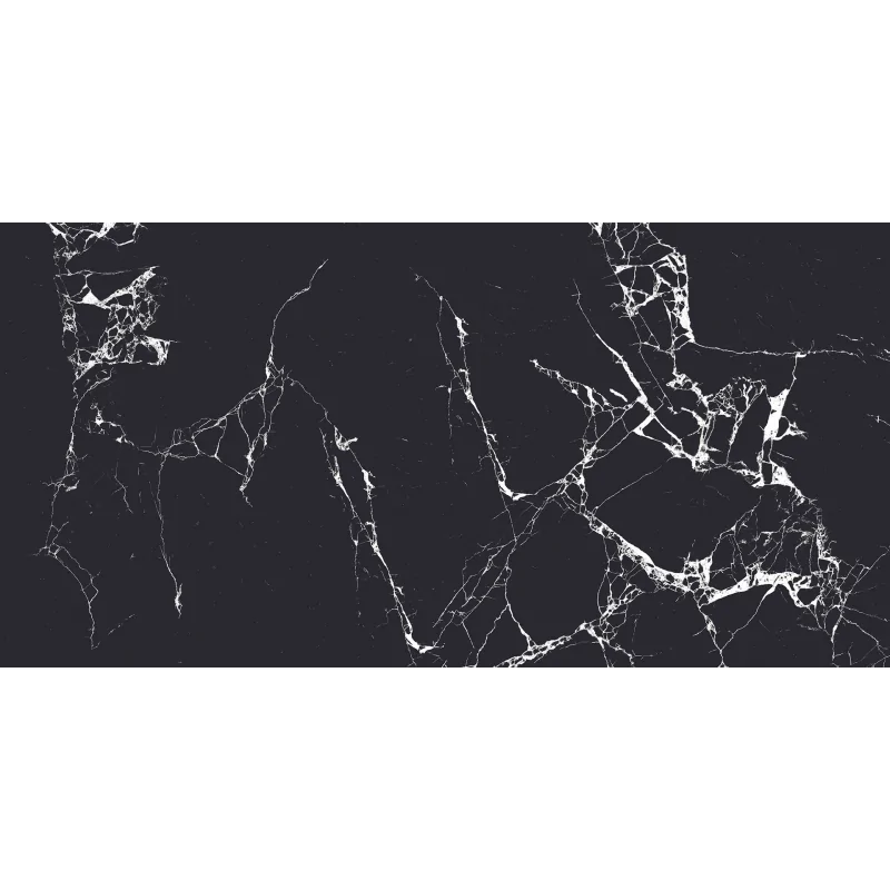 Zodiac Black High Glossy Gres Rekt. Poler 60x120 G1 czarny kamień marmur