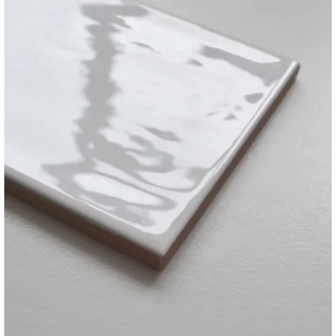 FABRESA Artisan Blanco Płytka Ścienna Połysk 10x20 białą cegiełka cegiełki kafle