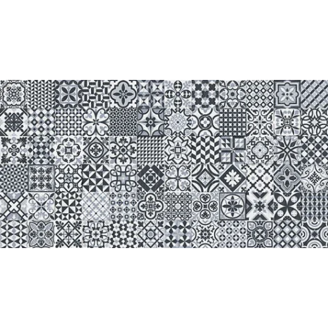 GAYAFORES Heritage Deco Black Patchwork 32x62,5 G1