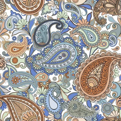 8432597156105 KEROS Paisley Nur Płytka Patchworkowa Matt 25x25 terakota gres szkliwiony patchworki podłogowe