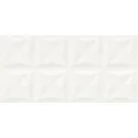 OPOCZNO White Glossy Origami Structure 29x59,3 Gat I