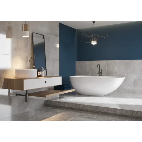 5903313328982 CERRAD Softcement Silver Gres Rekt. Poler 119,7x59,7 60x120 imitacja betonu betonopodobne