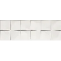 5902627439612 KOŃSKIE Saragossa White Quadra Płytka Ścienna Rett. 25x75 000000000000036298