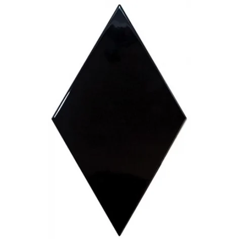 Flizy sklep płytki ceramiczne EQUIPE Rhombus Wall Black Płytka Ścienna Romb 15,2x26,3 cegiełki kafelki