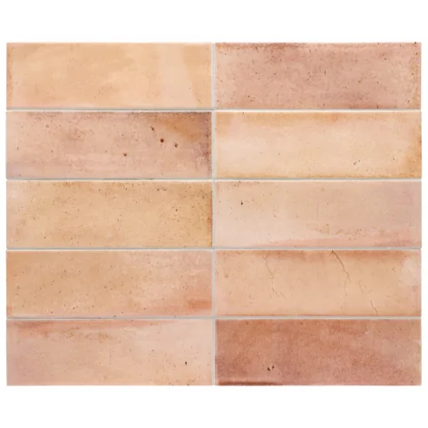 Flizy płytki łazienki glazura EQUIPE Hanoi Pink EQ 30036 Płytka Ścienna Cegiełka 6,5x20 G1 cegiełki kafelki kolorowe płytki