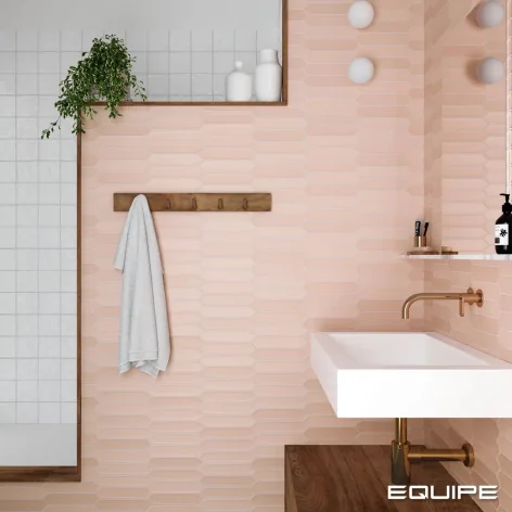 Flizy Płytki glazura 8435404949723 EQUIPE Lanse Rose EQ 27490 Płytka Ścienna Cegiełka Matowa 5x25 G1 kolorowe cegiełki