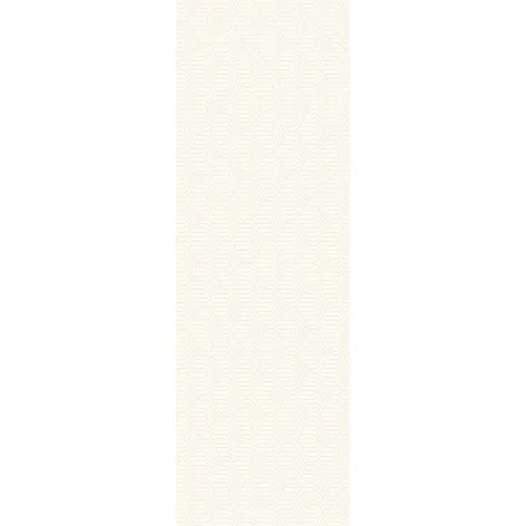 S-R-0,4X1,2-1-PURI.WHULB PARADYŻ Puris White Płytka Ścienna Rekt. Dekor B Ultramat 39,8x119,8 40x120 5902610527630