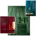 5900199257788 TUBĄDZIN Masovia Verde C Gloss STR Płytka Ścienna Połysk 7,8x29,8 10x30 PS-01-320-0298-0078-1-079