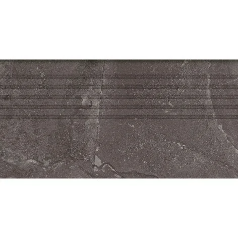 5900199205789 TUBĄDZIN Grand Cave Graphite Stopnica Podłogowa 29,6x59,8 30x60 ST-01-218-0598-0296-1-096