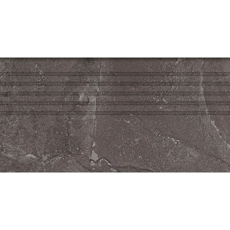 5900199205789 TUBĄDZIN Grand Cave Graphite Stopnica Podłogowa 29,6x59,8 30x60 ST-01-218-0598-0296-1-096
