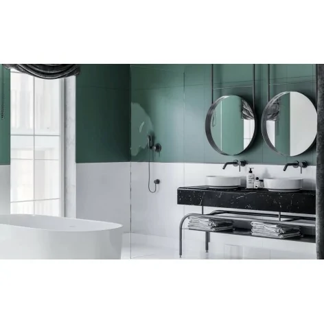 5903943502691 CERAMICA BIANCA Deep Green Płytka Ścienna Rett. Mat. 30x90 sklep płytki flizy glazura