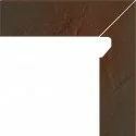 5902610593000 sklep płytki terakota flizy PARADYŻ Semir Brown Klinkier Cokół 2 El. Prawy New Nose Mat. 8,1x30