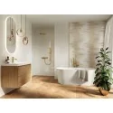 5900199258457 DOMINO (Tubądzin) Karelia White Gloss Płytka Ścienna Połysk 59,8x119,8 60x120 1198x598 PS-02-633-0598-1198-1-001