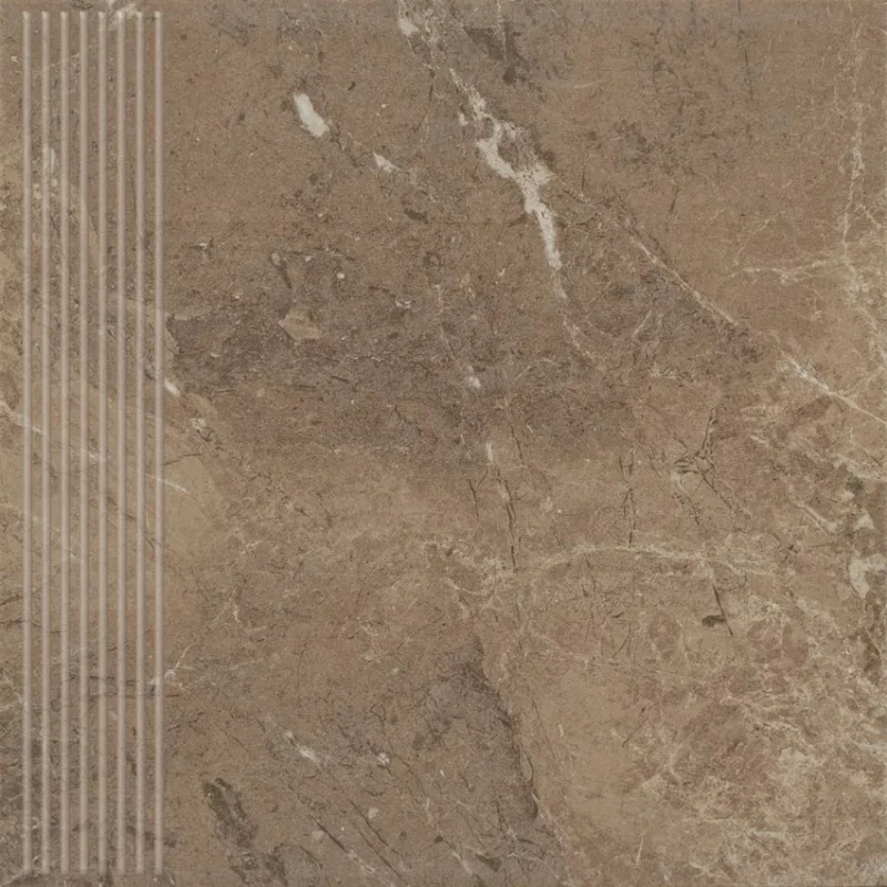 5900139080278 sklep płytki flizy terakota PARADYŻ Track Brown Stopnica Prosta 30x30 P2--300X300-1-TRAC.BRSP