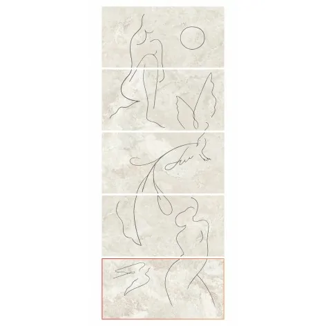 5900199275713 TUBĄDZIN Teri Soft Line A Dekor Gresowy Ścienny Rekt. Satyna 59,8x119,8 60x120 DP-01-333-1198-0598-1-015