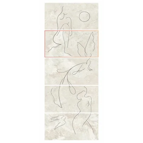 5900199275744 TUBĄDZIN Teri Soft Line D Dekor Gresowy Ścienny Rekt. Satyna 59,8x119,8 60x120 DP-01-333-1198-0598-1-018