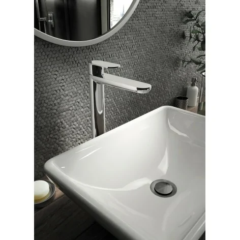 5907650829843 DEANTE Alpina Bateria Umywalkowa Wysoka ECO-aerator 4.5 l/min Chrom BGAE020K sklep baterie łazienkowe