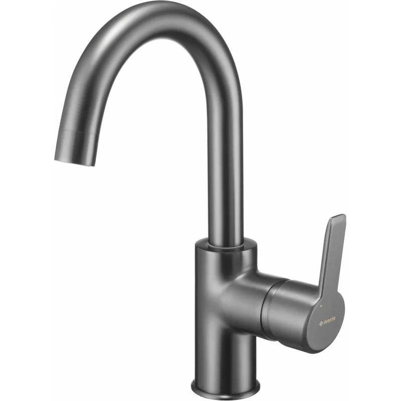 5908212097700 sklep baterie DEANTE Arnika Bateria Umywalkowa Stojąca Titanium BQA_D24M szara