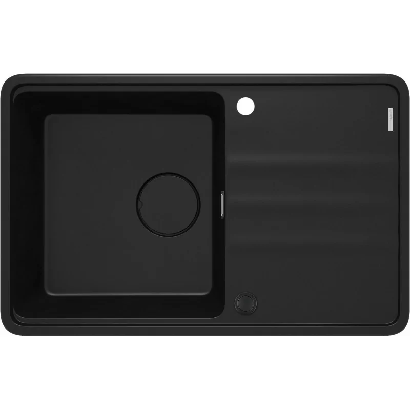 5907650831044 Sklep DEANTE Momi Zlewozmywak Granitowy 1-Komorowy z Ociekaczem Nero ZKM_N113