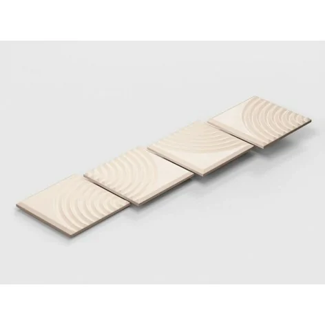 5902610553387 PARADYŻ Neve Creative Beige Ściana Struktura B Mat 19,8x19,8 20x20 wyprzedaż magazynowa