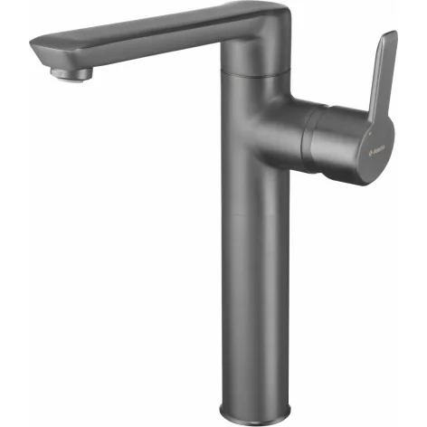 5907650826439 sklep baterie online DEANTE Arnika Bateria Umywalkowa Wysoka Titanium BQA_D20K srebrna srebrny mat