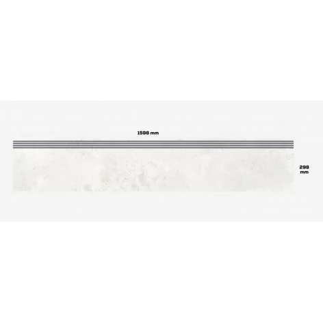 5900199274228 TUBĄDZIN Torano White CARE Stopnica Podłogowa Rekt. Mat. 29,8x159,8 30x160 ST-01-184-1598-0298-1-355