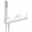 5907650858409 Sklep Baterie DEANTE Silia Bateria Prysznicowa z Zestawem Prysznicowym Biała Bianco BQS_A41M