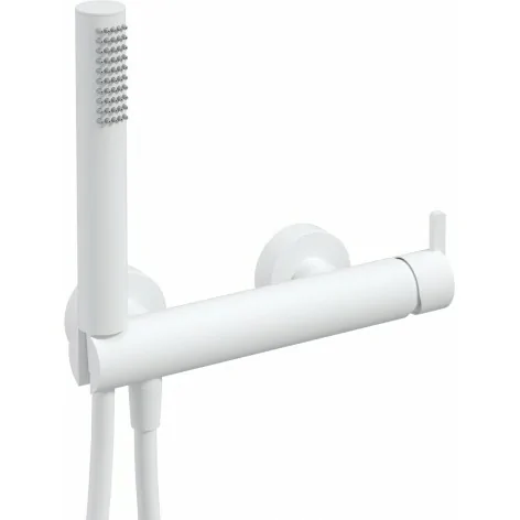 5907650858409 Sklep Baterie DEANTE Silia Bateria Prysznicowa z Zestawem Prysznicowym Biała Bianco BQS_A41M