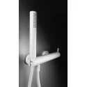 5907650858409 Sklep Baterie DEANTE Silia Bateria Prysznicowa z Zestawem Prysznicowym Biała Bianco BQS_A41M