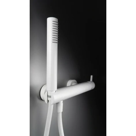 5907650858409 Sklep Baterie DEANTE Silia Bateria Prysznicowa z Zestawem Prysznicowym Biała Bianco BQS_A41M